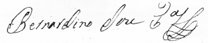 Assinatura de Bernardino de Pinho Tavares